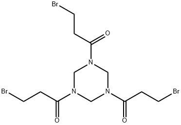 1,3,5-Triazine, 1,3,5-tris(3-bromo-1-oxopropyl)hexahydro- (9CI) Structure