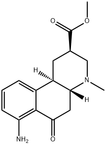 Benzo[f]quinoline-2-carboxylic acid, 7-amino-1,2,3,4,4a,5,6,10b-octahydro-4-methyl-6-oxo-, methyl ester, (2R,4aR,10bR)- Structure