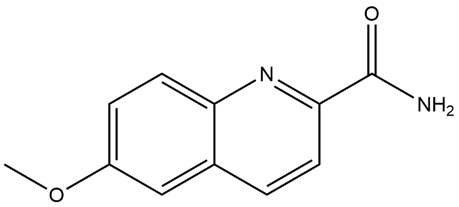 6-Methoxy-2-quinolinecarboxamide Structure