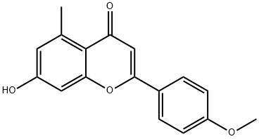 7-Hydroxy-2-(4-methoxyphenyl)-5-methyl-4H-chromen-4-one 구조식 이미지