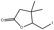 2(3H)-Furanone, dihydro-5-(iodomethyl)-4,4-dimethyl- Structure