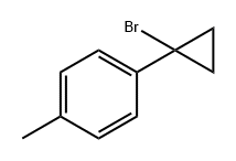 Benzene, 1-(1-bromocyclopropyl)-4-methyl- Structure
