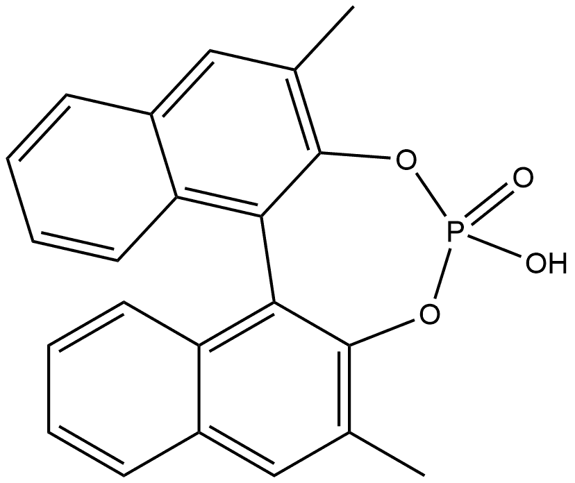 Dinaphtho[2,1-d:1',2'-f][1,3,2]dioxaphosphepin, 4-hydroxy-2,6-dimethyl-, 4-oxide, (11bR)- Structure