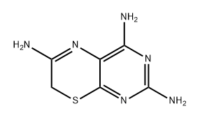 7H-Pyrimido[4,5-b][1,4]thiazine-2,4,6-triamine 구조식 이미지