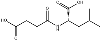 L-Leucine, N-(3-carboxy-1-oxopropyl)- Structure