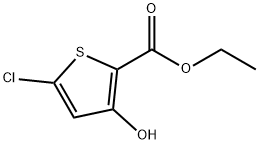 2-Thiophenecarboxylic acid, 5-chloro-3-hydroxy-, ethyl ester 구조식 이미지