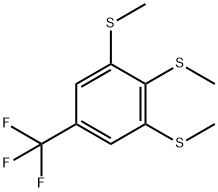 3,4,5-Tris(methylthio)benzotrifluoride Structure