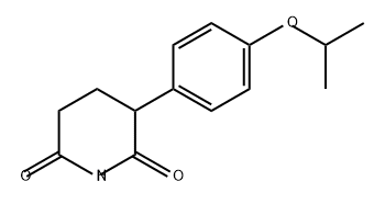 2,6-Piperidinedione, 3-[4-(1-methylethoxy)phenyl]- Structure