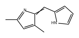 1H-Pyrrole, 2-[(3,5-dimethyl-2H-pyrrol-2-ylidene)methyl]- 구조식 이미지