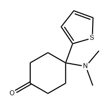 Cyclohexanone, 4-(dimethylamino)-4-(2-thienyl)- Structure