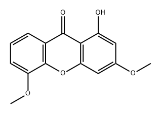 9H-Xanthen-9-one, 1-hydroxy-3,5-dimethoxy- Structure