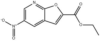 Furo[2,3-b]pyridine-2-carboxylic acid, 5-nitro-, ethyl ester Structure