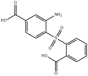 3-amino-4-(2-carboxyphenylsulfonyl)benzoic acid Structure