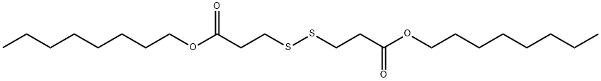 Propanoic acid, 3,3'-dithiobis-, dioctyl ester (9CI) Structure