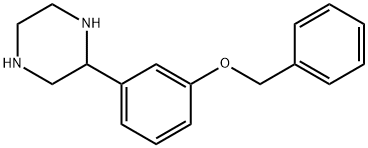 Piperazine, 2-?[3-?(phenylmethoxy)?phenyl]?- Structure