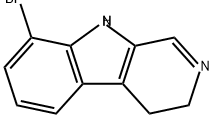 3H-Pyrido[3,4-b]indole, 8-bromo-4,9-dihydro- Structure