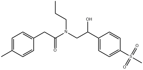 Benzeneacetamide, N-[2-hydroxy-2-[4-(methylsulfonyl)phenyl]ethyl]-4-methyl-N-propyl- Structure