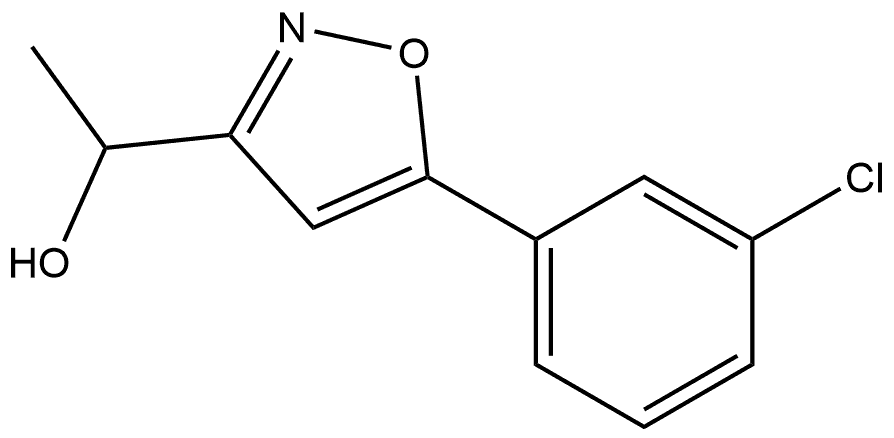 3-Isoxazolemethanol, 5-(3-chlorophenyl)-α-methyl- Structure