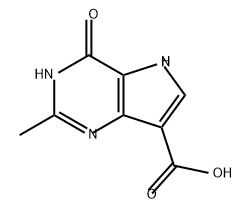 3H-Pyrrolo[3,2-d]pyrimidine-7-carboxylic acid, 4,5-dihydro-2-methyl-4-oxo- 구조식 이미지