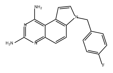 7H-Pyrrolo[3,2-f]quinazoline-1,3-diamine, 7-[(4-fluorophenyl)methyl]- Structure