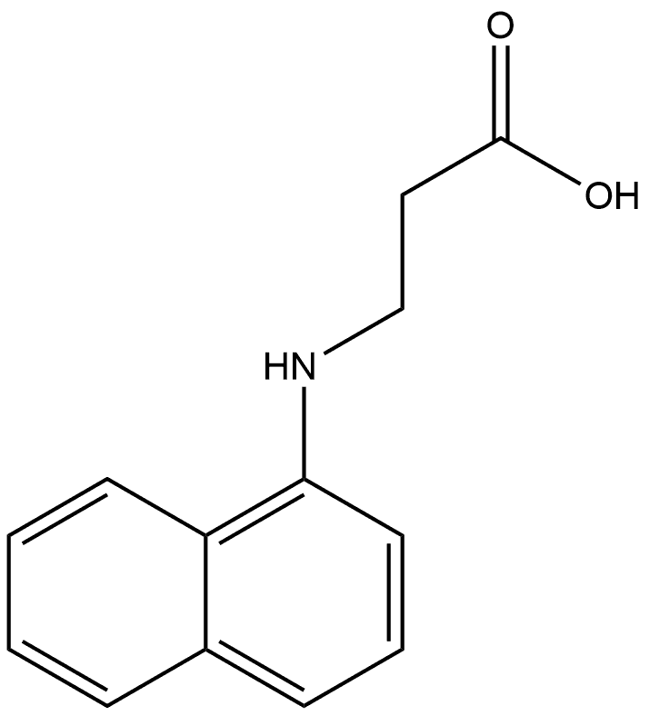 β-Alanine, N-1-naphthalenyl- Structure