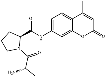 L-Prolinamide, L-alanyl-N-(4-methyl-2-oxo-2H-1-benzopyran-7-yl)- Structure