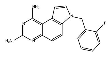 7H-Pyrrolo[3,2-f]quinazoline-1,3-diamine, 7-[(2-fluorophenyl)methyl]- Structure