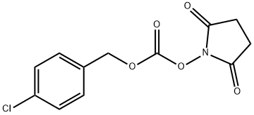 Carbonic acid, (4-chlorophenyl)methyl 2,5-dioxo-1-pyrrolidinyl ester Structure