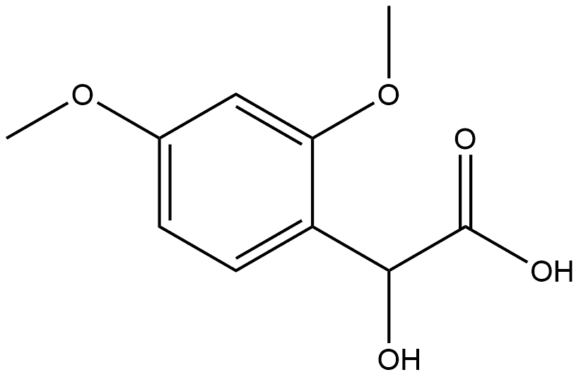 Benzeneacetic acid, α-hydroxy-2,4-dimethoxy- 구조식 이미지