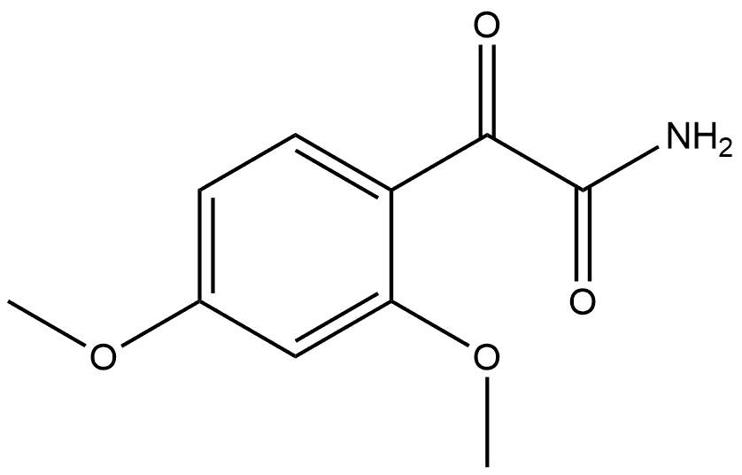 2,4-Dimethoxy-α-oxobenzeneacetamide Structure