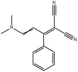 Propanedinitrile, 2-[3-(dimethylamino)-1-phenyl-2-propen-1-ylidene]- 구조식 이미지