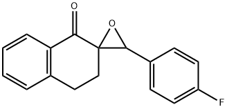 3-(4-Fluorophenyl)-3,4-dihydro-1H-spiro[naphthalene-2,2''-oxiran]-1-one Structure