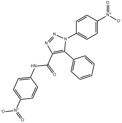 1H-1,2,3-Triazole-4-carboxamide, N,1-bis(4-nitrophenyl)-5-phenyl- Structure