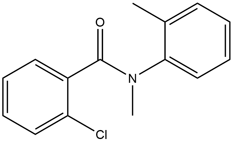 2-Chloro-N-methyl-N-(2-methylphenyl)benzamide Structure