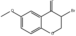 4H-1-Benzopyran-4-one, 3-bromo-2,3-dihydro-6-methoxy- Structure