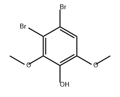 Phenol, 3,4-dibromo-2,6-dimethoxy- Structure