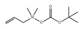 Carbonic acid, 1,1-dimethylethyl dimethyl-2-propen-1-ylsilyl ester Structure