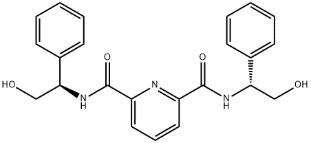 N2,N6-bis((R)-2-Hydroxy-1-phenylethyl)pyridine-2,6-dicarboxamide Structure