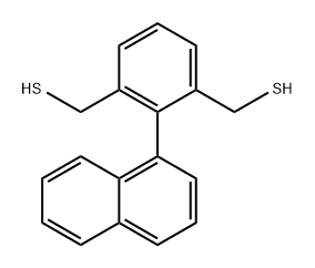 1,3-Benzenedimethanethiol, 2-(1-naphthalenyl)- Structure