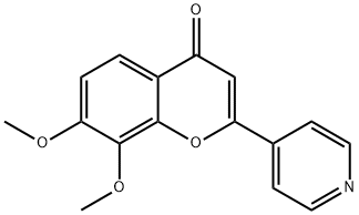 7,8-Dimethoxy-2-(pyridin-4-yl)-4H-chromen-4-one Structure