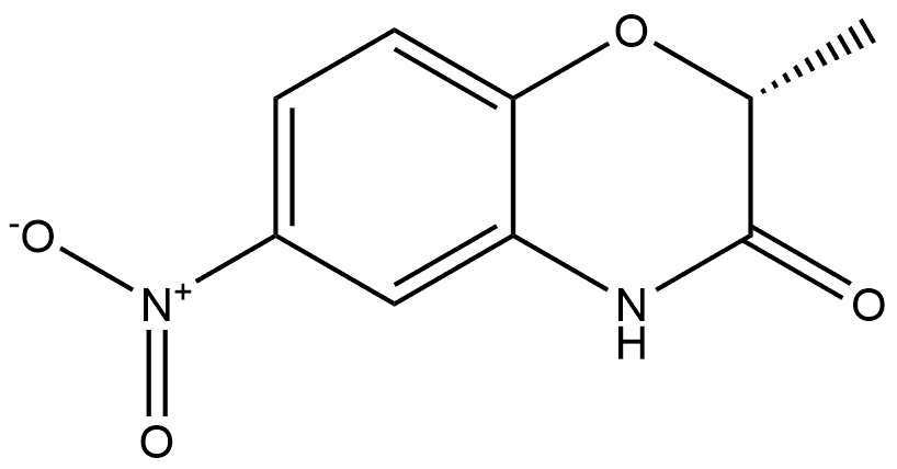 (R)-2-methyl-6-nitro-2H-benzo[b][1,4]oxazin-3(4H)-one 구조식 이미지