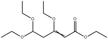 2-Pentenoic acid, 3,5,5-triethoxy-, ethyl ester 구조식 이미지