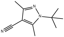 1-(tert-butyl)-3,5-dimethyl-1H-pyrazole-4-carbonitrile Structure