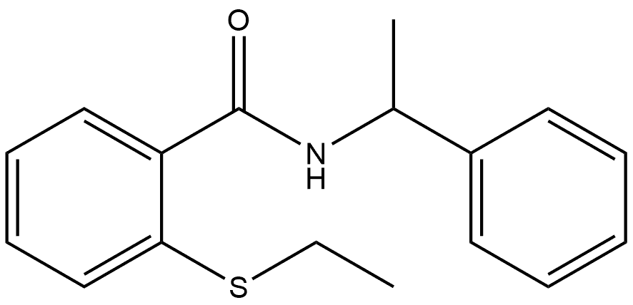 2-(Ethylthio)-N-(1-phenylethyl)benzamide Structure