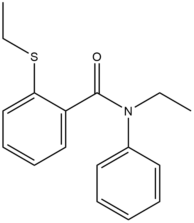 N-Ethyl-2-(ethylthio)-N-phenylbenzamide Structure