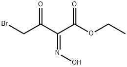 Butanoic acid, 4-bromo-2-(hydroxyimino)-3-oxo-, ethyl ester, (2Z)- Structure