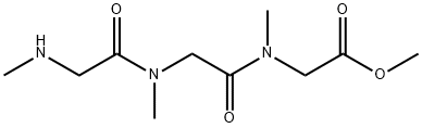 Glycine, N-methylglycyl-N-methylglycyl-N-methyl-, methyl ester Structure