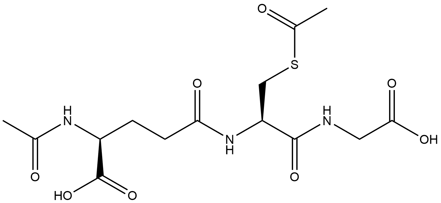 N,S-Diacetyl-Glutathione Structure