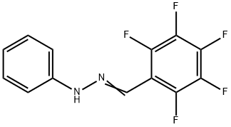 Benzaldehyde, 2,3,4,5,6-pentafluoro-, 2-phenylhydrazone 구조식 이미지