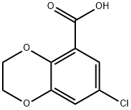 1,4-Benzodioxin-5-carboxylic acid, 7-chloro-2,3-dihydro- Structure